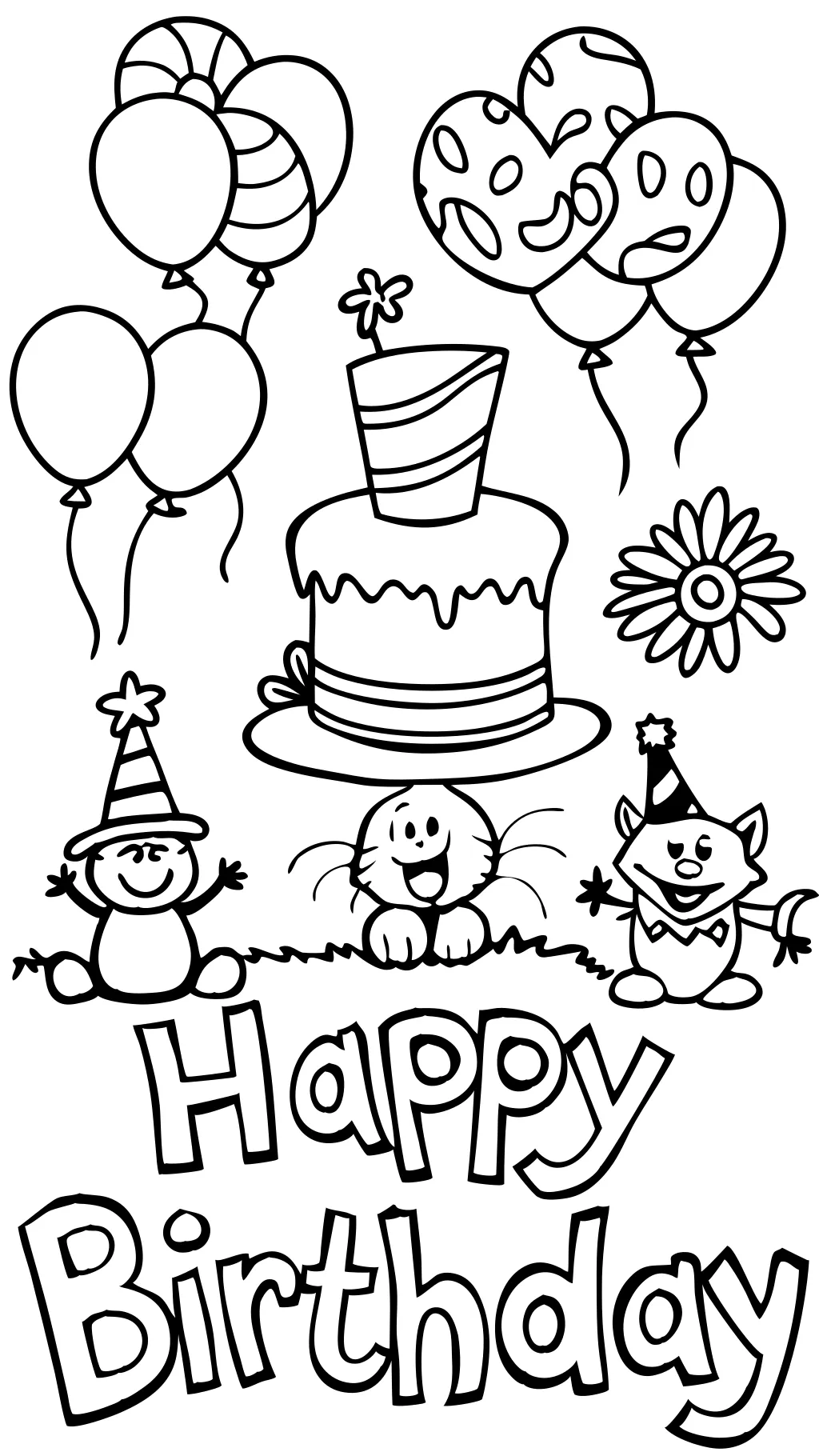 Dr Seuss Birthday Coloring Pages